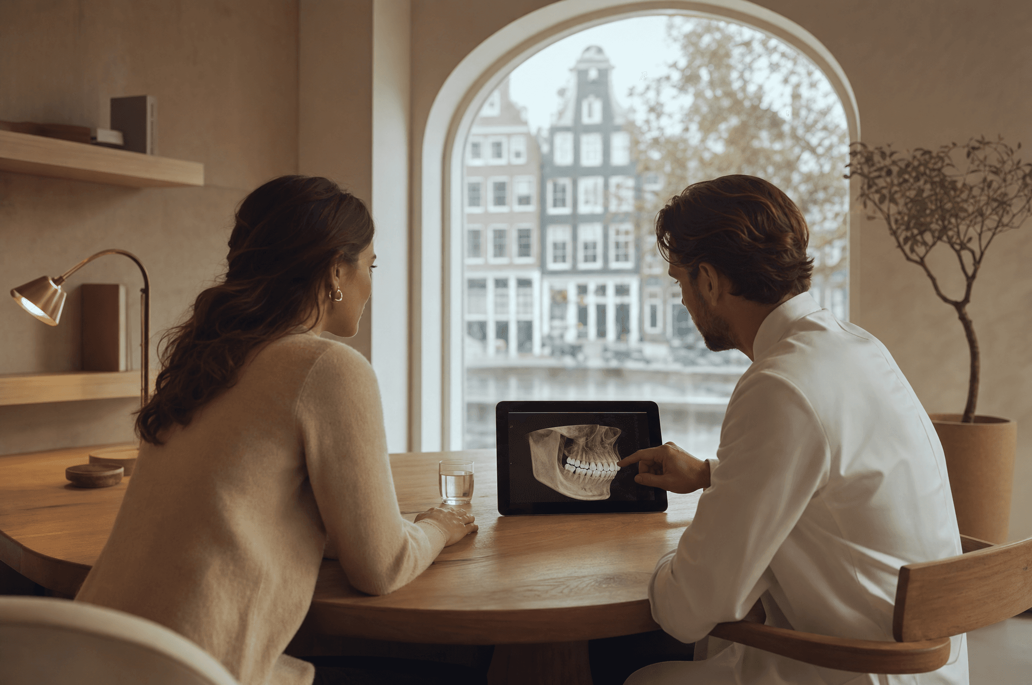 Rustige consultatie in een Amsterdamse behandelruimte